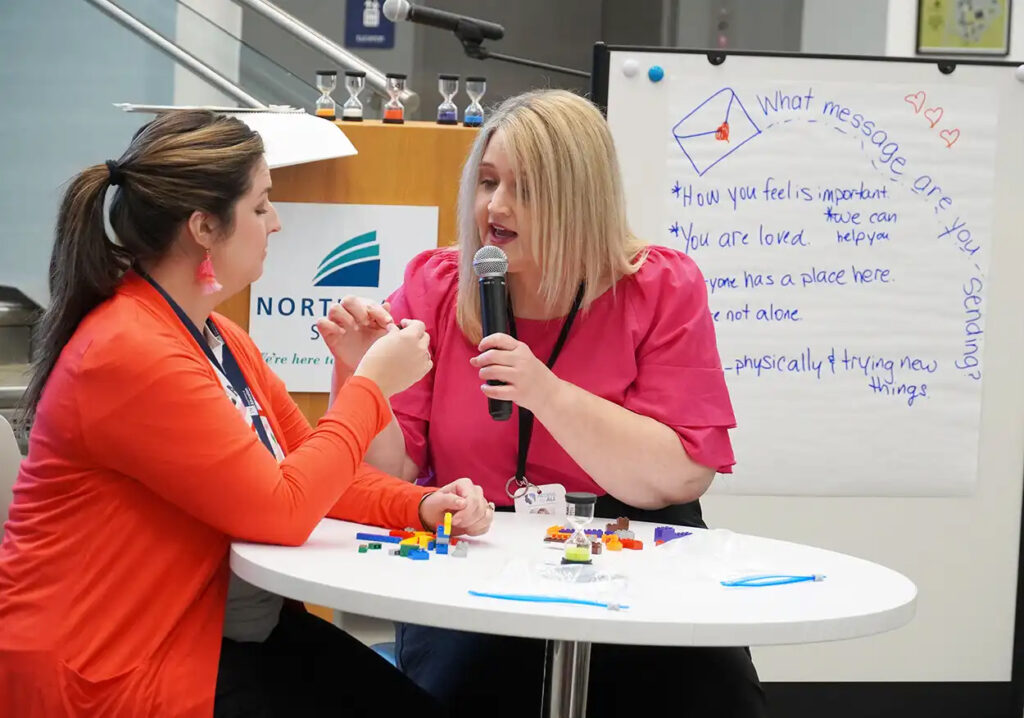 Two teachers discuss AALN-Preschool