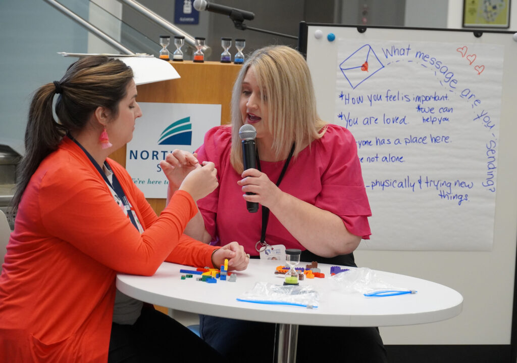 Two teachers discuss AALN-Preschool