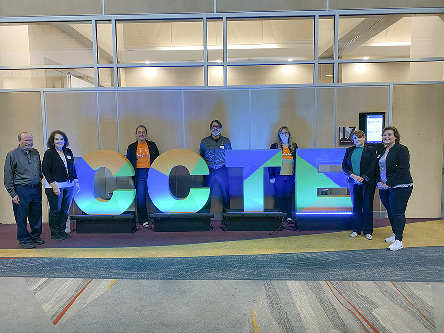 Photo of team with CCTE sign