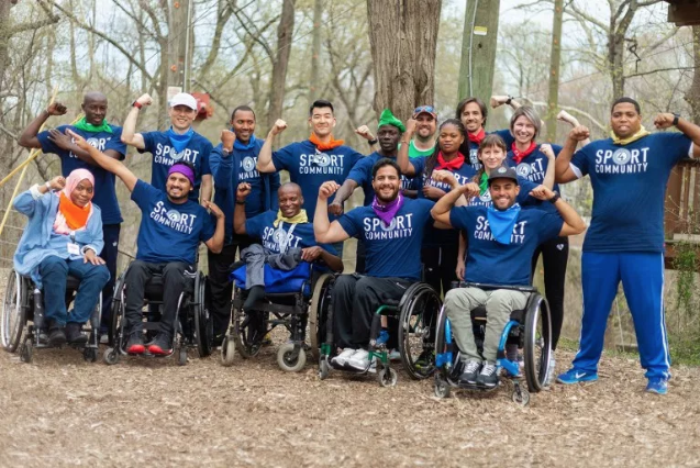International sport leaders participate in the 2019 Sport for Community program at Terrapin Adventures in Maryland.