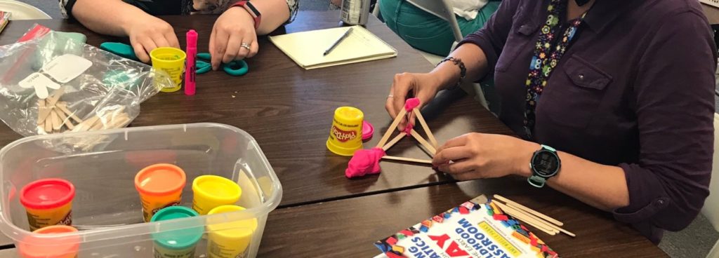 Fair Garden Preschool Book Club playdoh sticks