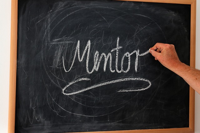Mentor word on chalk board by Greg Altmann