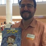 Stergios Botzakis with comic book