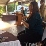 Student interpreting at Knoxville Soup event