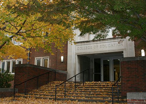 claxton building in fall