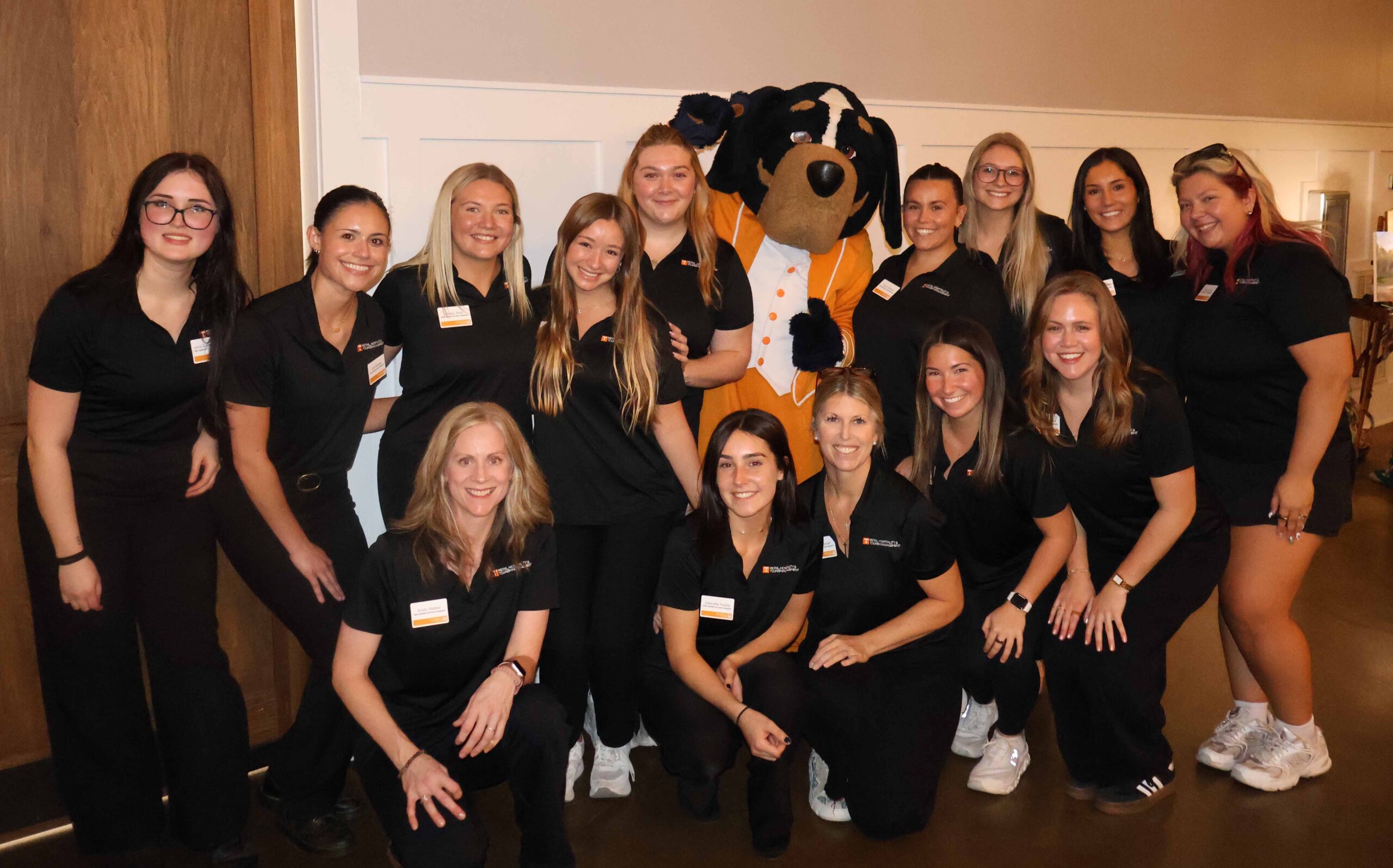 Group of RHTM Students posing with Smokey